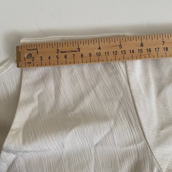 Natural Resources Women's White Short Sleeve Blouse Size Med 859736 Made in USA - Picture 10 of 11